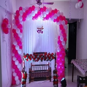 naming ceremony baloon decoration