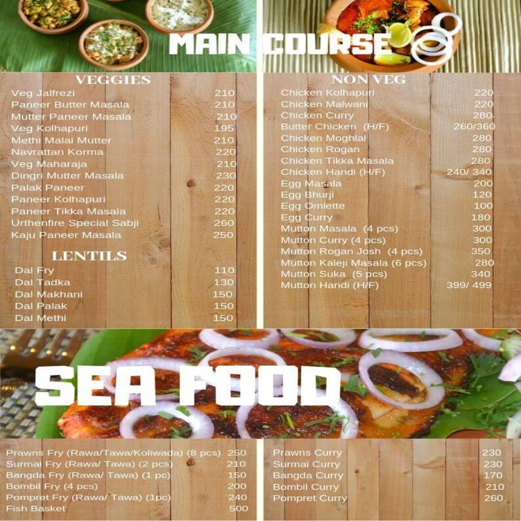 Sea Food Menu Catalog -Urthenfire
