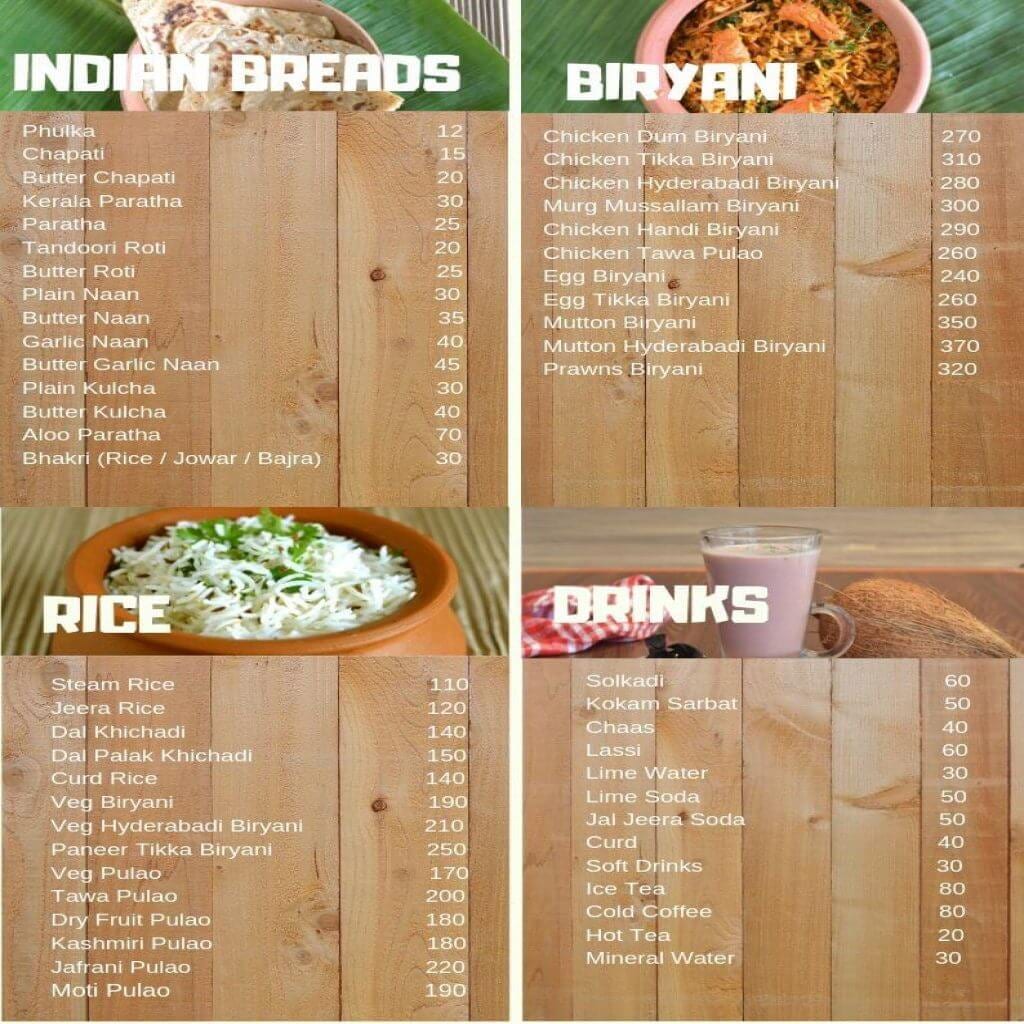 Rice & Drinks Menu Catalog -Urthenfire
